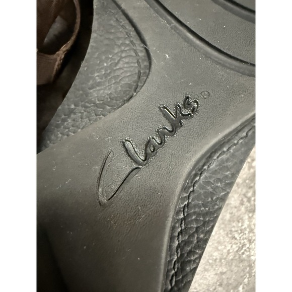 Clarks Bendables Womens Leather Mary Jane Comfort Slip One Chocolate Brown 9.5M - Picture 12 of 12